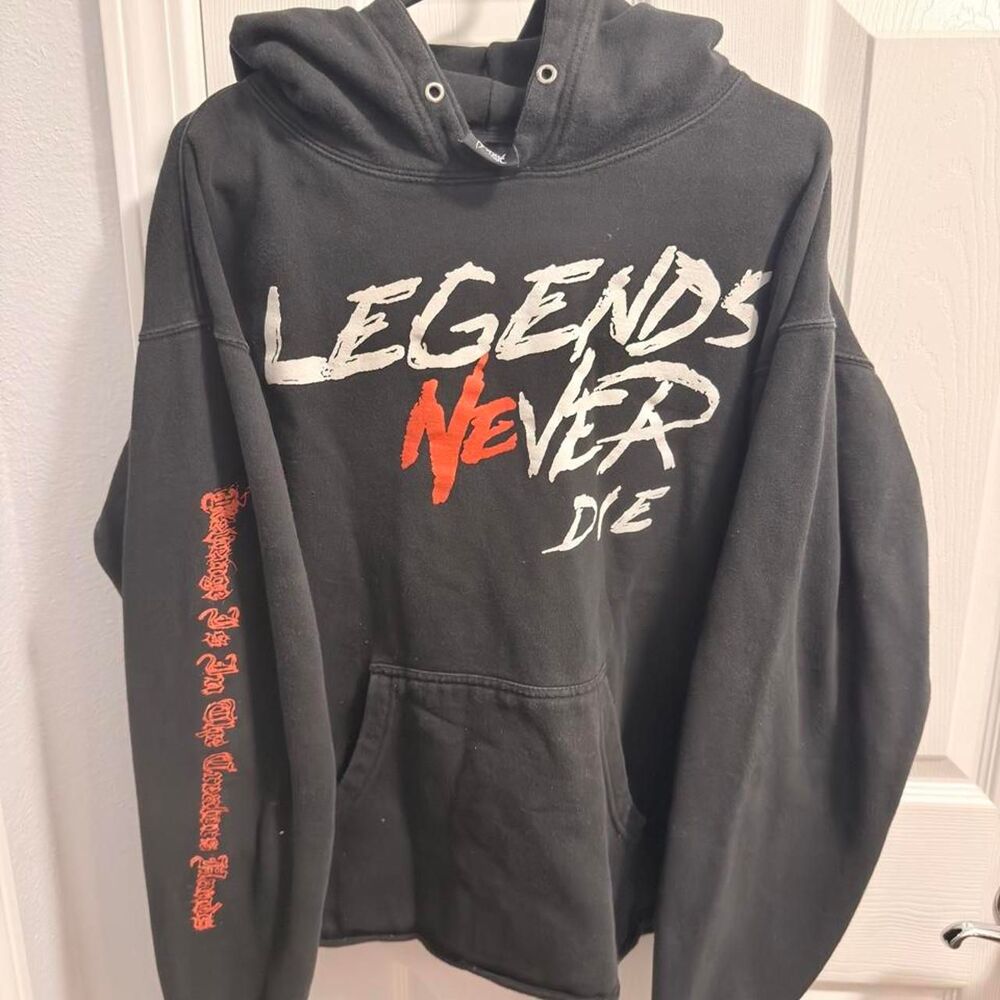 Revenge x Juice WRLD Legends Never Die Hoodie - Black - L (2020) GRAIL